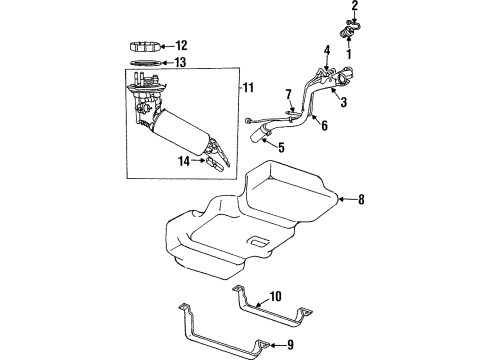 2000 Dodge Grand Caravan Fuel Supply Diagram