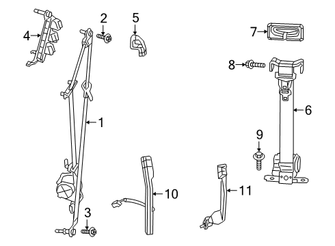 2022 Ram 3500 Front Seat Belts Diagram