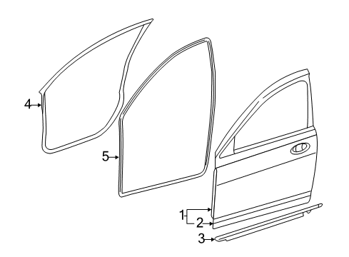 2011 Chrysler 200 Front Door Diagram
