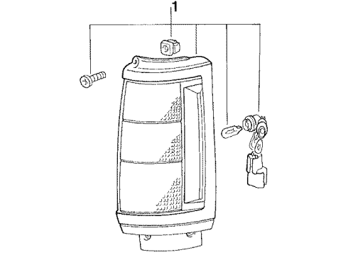 1992 Dodge Ram 50 Side Marker Lamps Diagram