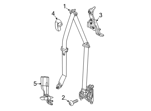 2020 Chrysler Voyager Front Seat Belts Diagram