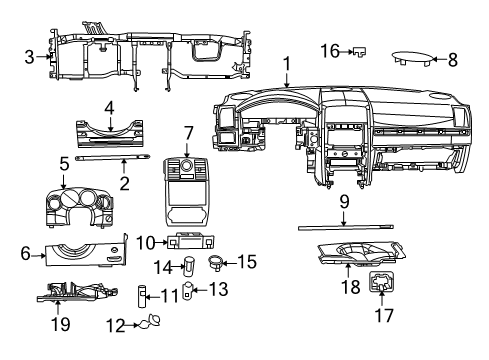 2010 Dodge Charger Instrument Panel Diagram