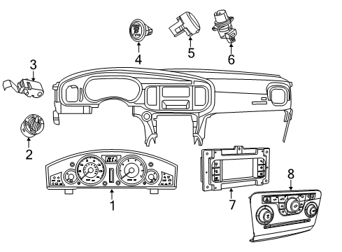 2022 Dodge Charger A/C & Heater Control Units Diagram