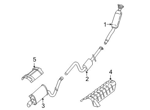 2002 Chrysler Sebring Exhaust Components Diagram 4 - Thumbnail