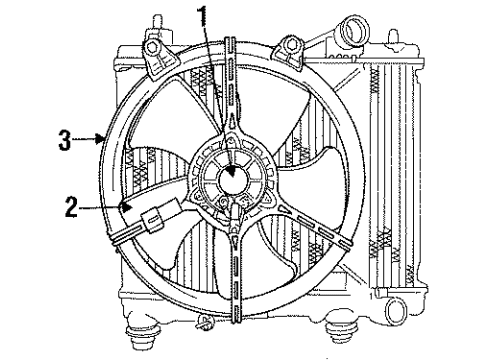 1997 Dodge Neon Cooling System, Radiator, Water Pump, Cooling Fan Diagram 3 - Thumbnail