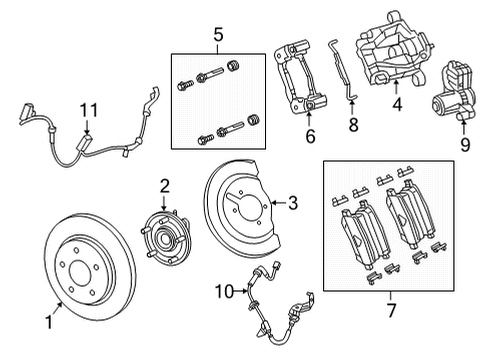 2020 Chrysler Voyager Brake Components, Brakes Diagram 2 - Thumbnail