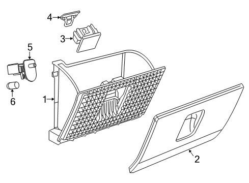 2017 Ram 3500 Glove Box Diagram