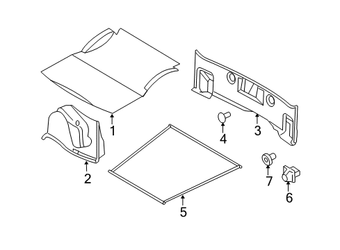 2010 Dodge Charger Interior Trim - Trunk Lid Diagram