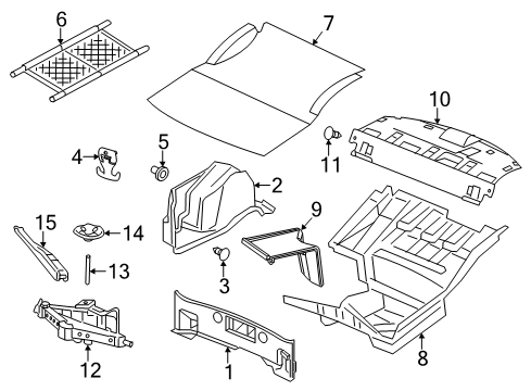 2022 Dodge Charger Interior Trim - Rear Body Diagram