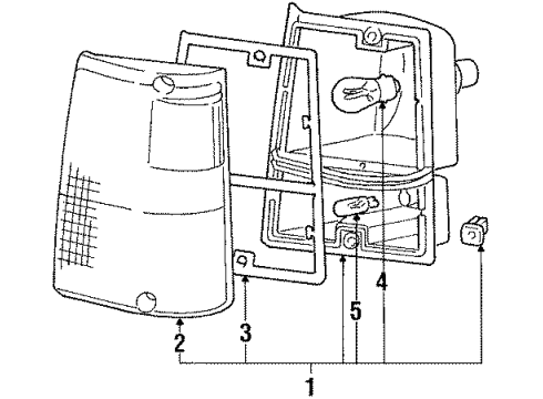 1988 Dodge Raider Signal Lamps Diagram