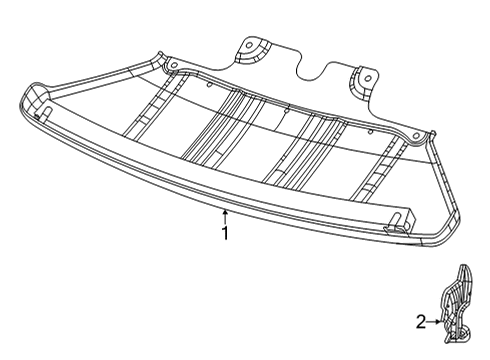 2023 Jeep Grand Wagoneer Splash Shields Diagram