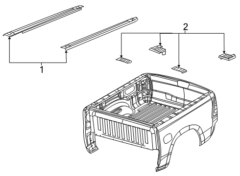 2021 Ram 1500 Box Rails Diagram 1 - Thumbnail