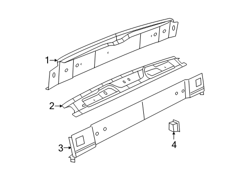 2019 Dodge Grand Caravan Rear Body Diagram