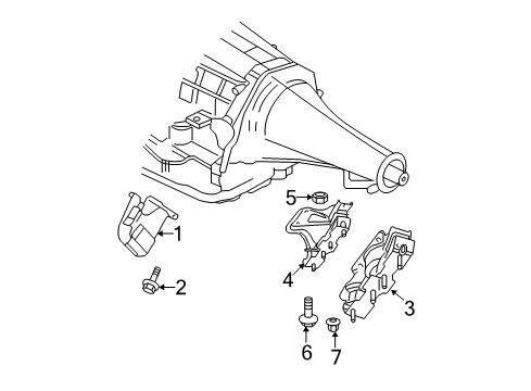 2007 Dodge Ram 1500 Engine & Trans Mounting Diagram 5 - Thumbnail