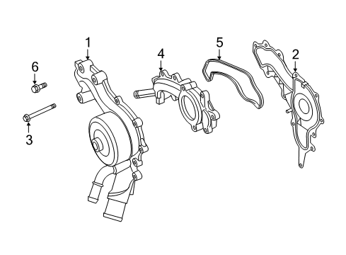 2013 Chrysler 200 Water Pump Diagram 2 - Thumbnail