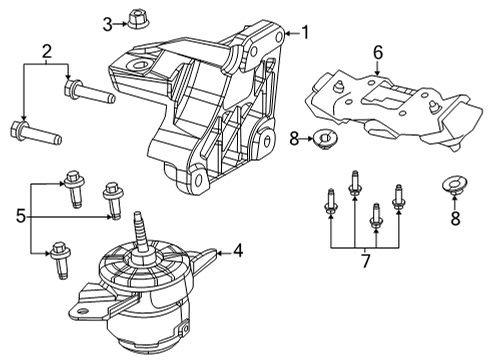 2022 Jeep Gladiator Automatic Transmission  Diagram 1 - Thumbnail