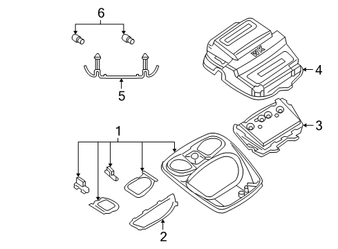 2009 Jeep Grand Cherokee Overhead Console Diagram