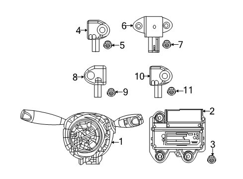 2025 Jeep Compass Air Bag Components Diagram 2 - Thumbnail