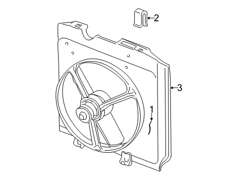 2002 Dodge Dakota Cooling System, Radiator, Water Pump, Cooling Fan Diagram 1 - Thumbnail
