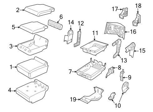 2022 Ram 3500 Front Seat Components Diagram 1 - Thumbnail
