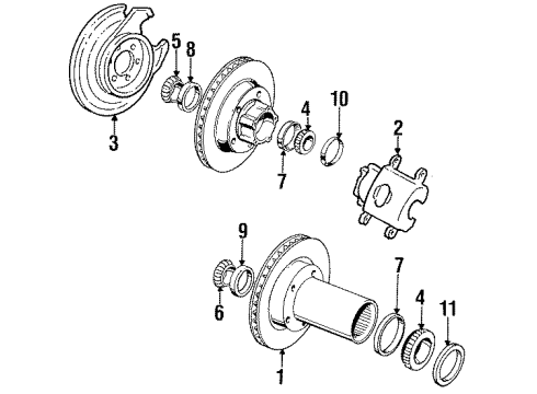1986 Jeep Grand Wagoneer Front Brakes Diagram