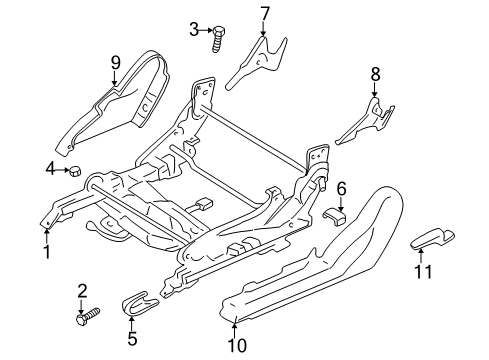 2003 Chrysler Sebring Tracks & Components Diagram 4 - Thumbnail