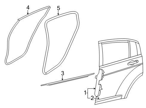 2011 Chrysler 200 Rear Door Diagram
