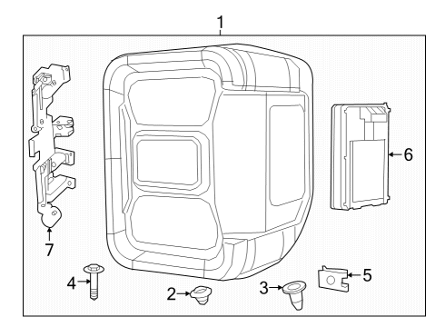 2020 Jeep Gladiator Lane Departure Warning Diagram