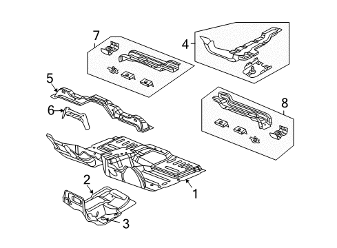 2008 Chrysler Aspen Floor Diagram