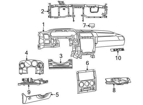 2013 Dodge Challenger Instrument Panel Diagram