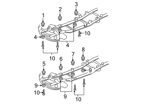 2003 Dodge Ram 3500 Frame & Components Diagram 2 - Thumbnail