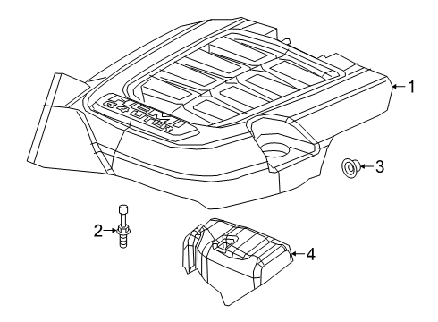 2022 Ram 2500 Engine Appearance Cover Diagram