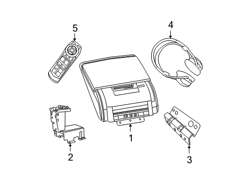 2006 Dodge Magnum Entertainment System Components Diagram