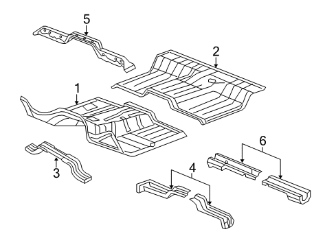 2010 Dodge Ram 2500 Cab - Floor Diagram 3 - Thumbnail