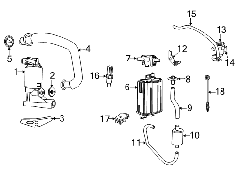 2005 Dodge Durango EGR System, Emission Diagram 1 - Thumbnail