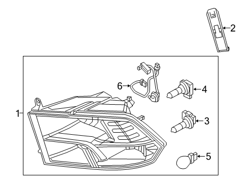 2024 Ram 1500 Classic Bulbs Diagram