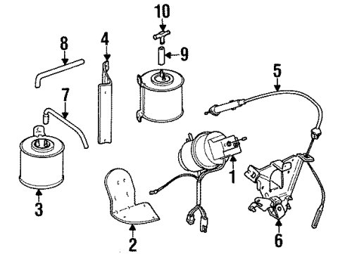 1987 Jeep Cherokee Cruise Control System, Air Inlet Diagram 1 - Thumbnail