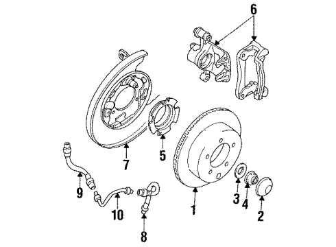 1994 Dodge Stealth Rear Brakes Diagram