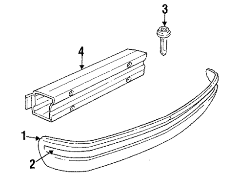 1997 Chrysler Concorde Front Bumper Diagram