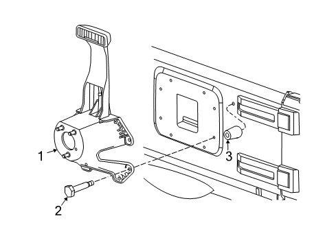 2009 Jeep Wrangler Carrier & Components - Spare Tire Diagram
