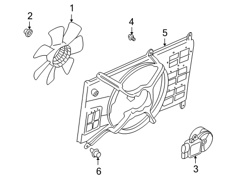 2004 Dodge Stratus Cooling System, Radiator, Water Pump, Cooling Fan Diagram 1 - Thumbnail