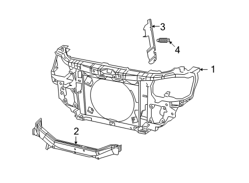 2014 Dodge Journey Radiator Support Diagram