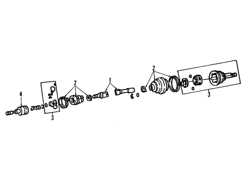 1986 Dodge Charger Front Axle Shafts & Joints, Drive Axles Diagram
