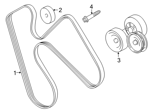 2002 Dodge Dakota Belts & Pulleys, Maintenance Diagram 2 - Thumbnail