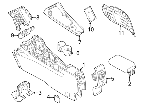 2024 Dodge Hornet Center Console Diagram