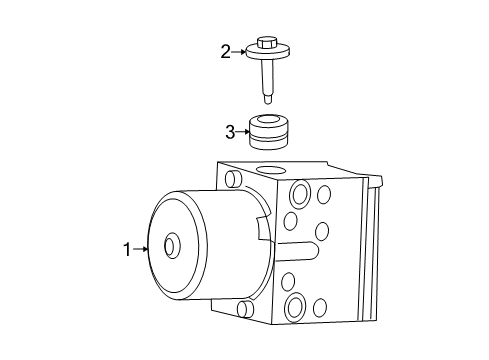 2007 Dodge Dakota ABS Components Diagram