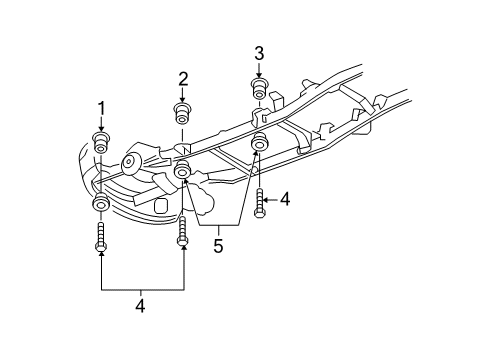 2008 Dodge Ram 1500 Frame & Components Diagram 3 - Thumbnail
