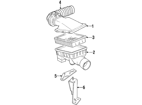1993 Chrysler New Yorker Air Inlet Diagram
