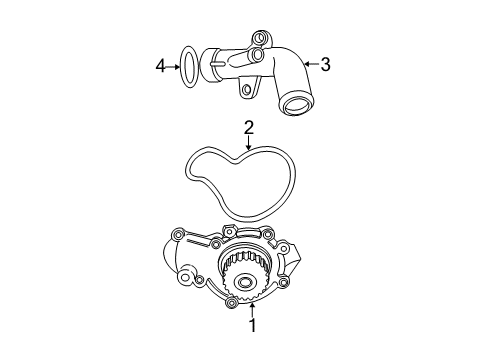 2002 Dodge Caravan Water Pump Diagram 1 - Thumbnail