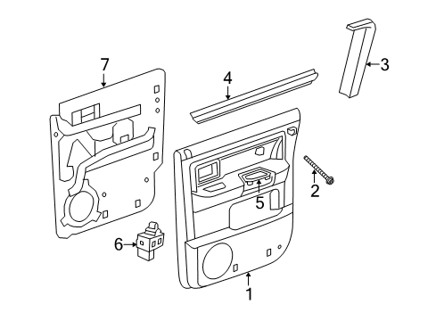 2011 Ram Dakota Rear Door Diagram 2 - Thumbnail